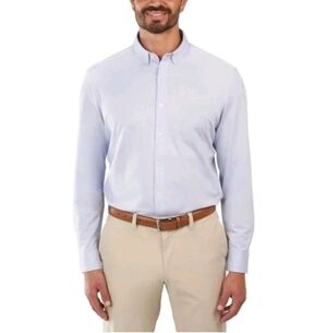 Men's Kirkland Signature Blue Long Sleeve Shirt - Blue - L